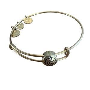 Alex and Ani Gold Compass Charm Bracelet